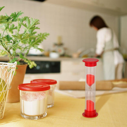 Sand Timer Plastic Hourglass Sand Glass Toy Sand Clock For Kitchen Office School And Brushing Teeth For Bathroom Timer Clock Children Hourglass Sand Glass Toothbrush Household Sand Clock (3 Min Approx  5 Pc)