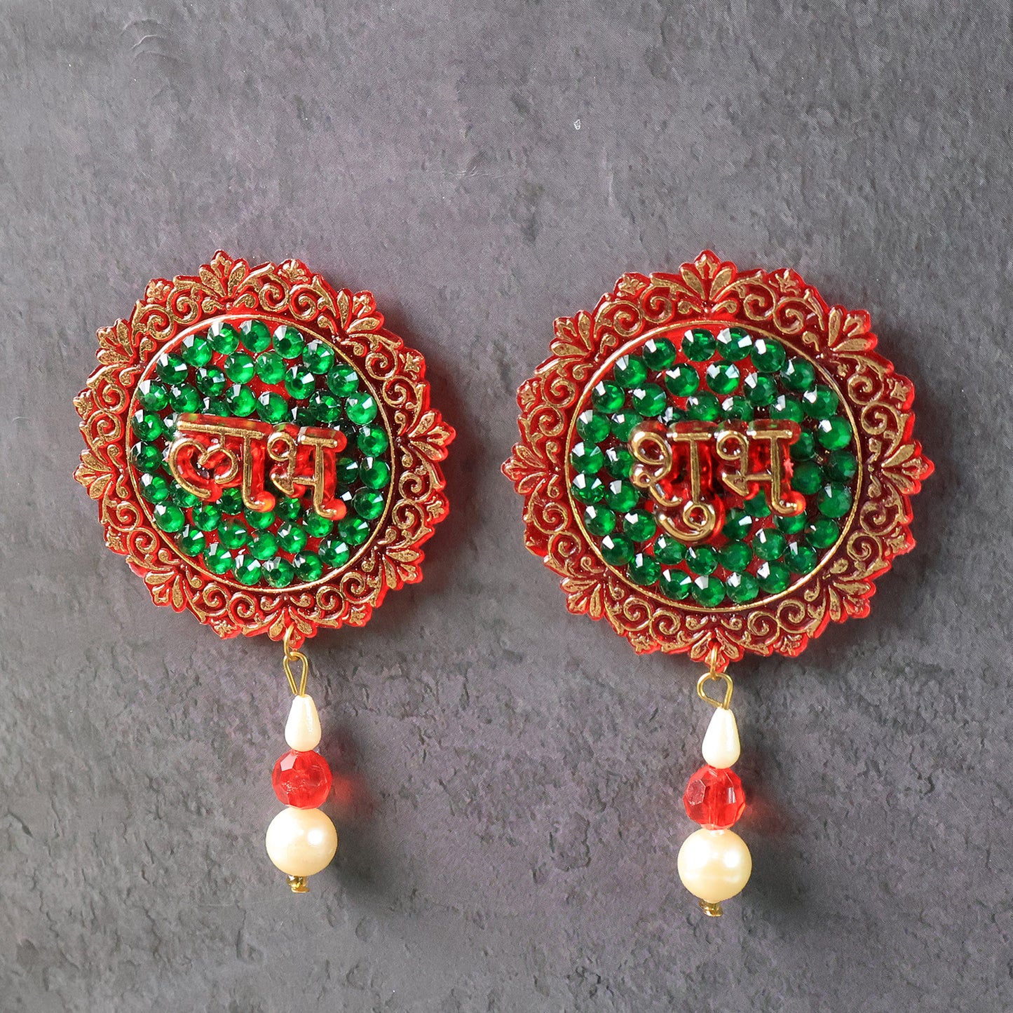 Shubhlabh Beaded Decorative Door Hanging (2 Pc)