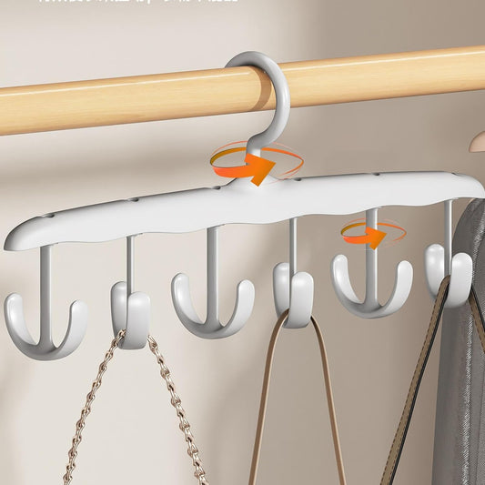 Tank Top Hanger 12-Hook Space Saving Hanger Capacity Rotatable Wood Space Saving Hanger Closet Organizers And Storage For Dorm  Apartment For Tank Top