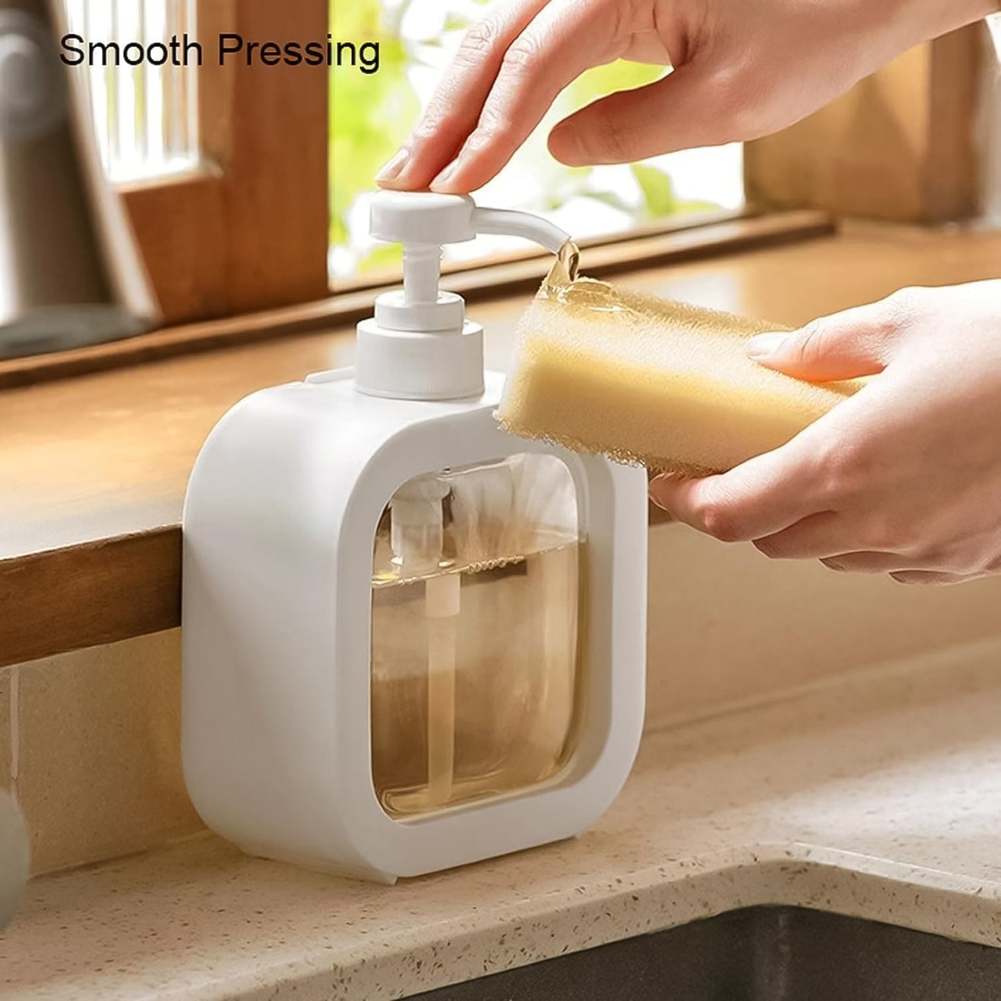 Snapsink Dispenser Plastic Clear Empty Pump Lotion Bottles (1 Set)