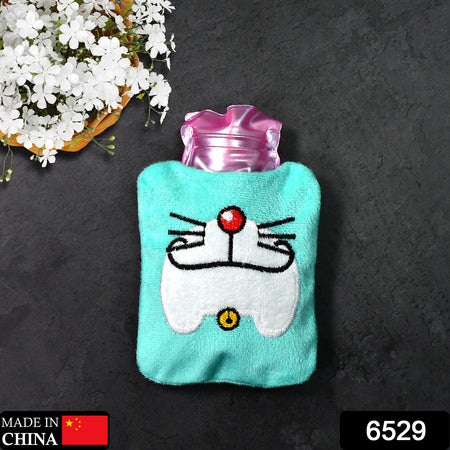 Doremon Cartoon Small Hot Water Bag With Cover For Pain Relief Neck Shoulder Pain And Hand Feet Warmer Menstrual Cramps.