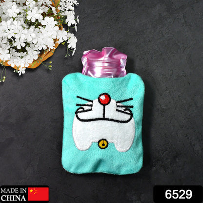 Doremon Cartoon Small Hot Water Bag With Cover For Pain Relief Neck Shoulder Pain And Hand Feet Warmer Menstrual Cramps.