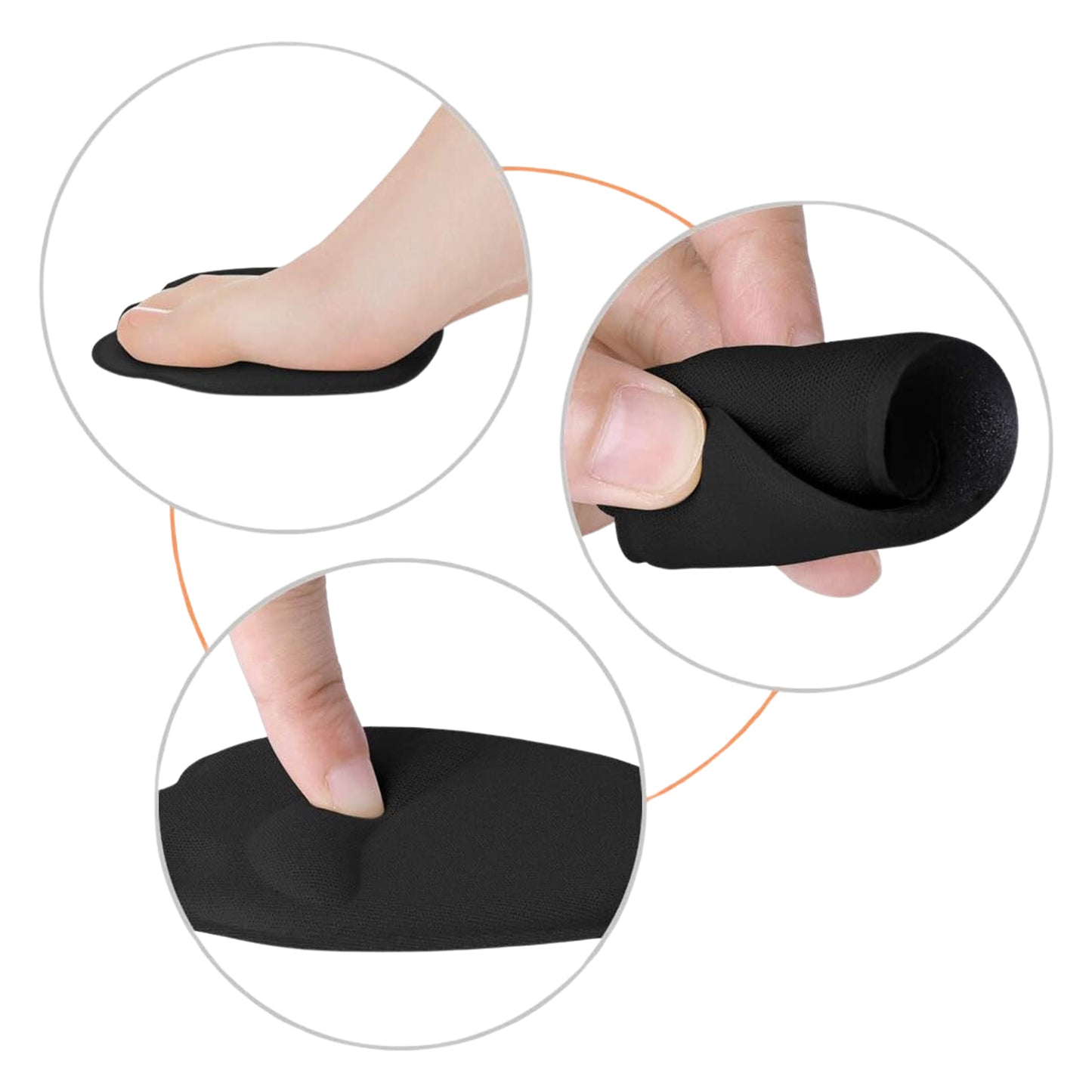 Highshoe Heel Cushion Inserts Non Slip Prevent Calluses Insole Pads (1 Pair)