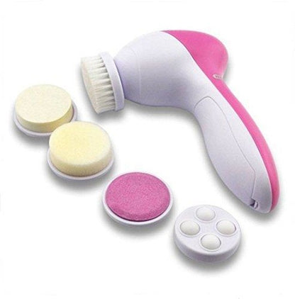 5-In-1 Smoothing Body  Facial Massager (Pink)