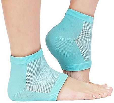 343Heel Pain Relief Silicone Gel Heel Socks (Multicolor)