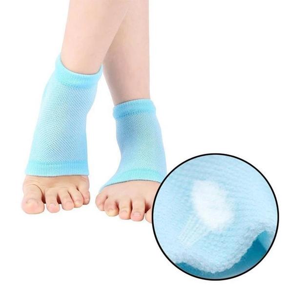 343Heel Pain Relief Silicone Gel Heel Socks (Multicolor)