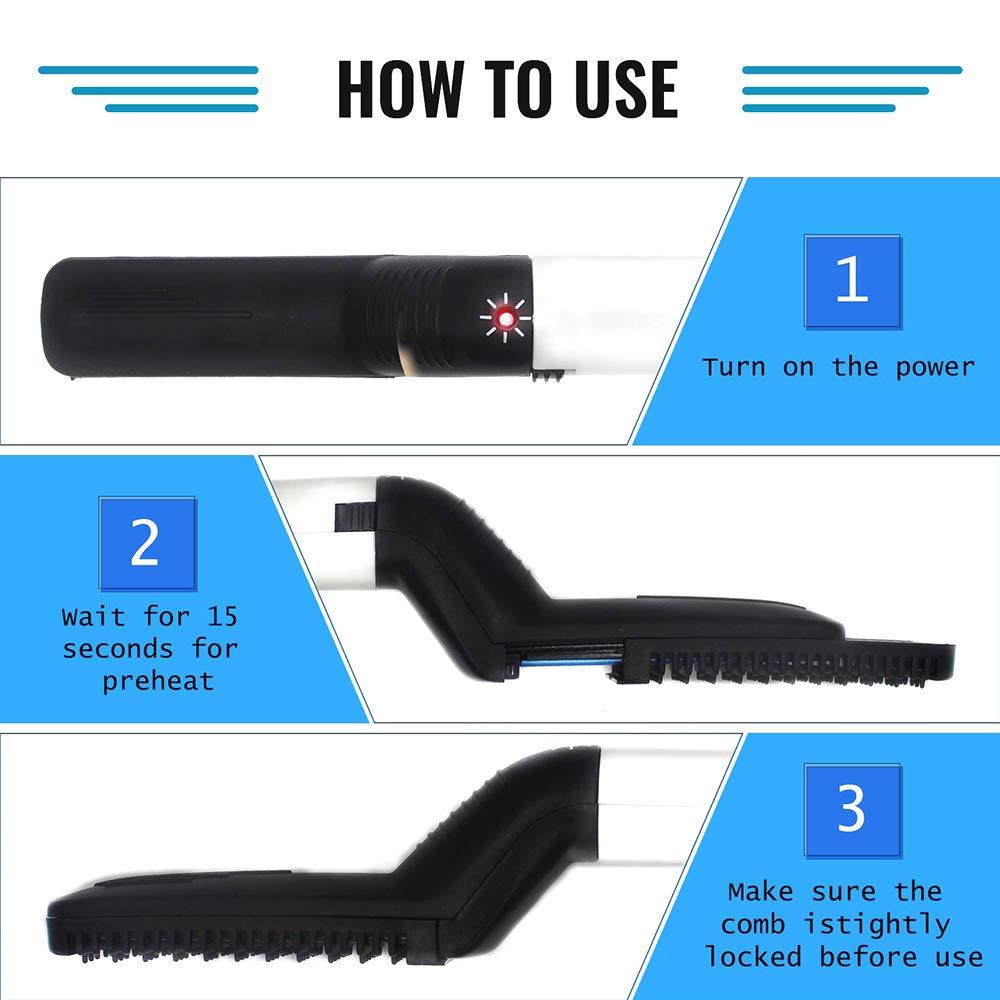 348Mens Beard And Hair Curling Straightener (Modelling Comb)