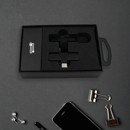 Intelligent Noise Cancelling Live Streaming Clip On Microphone For Type-C  For Iphone With Charging Mini Wireless Lapel Collar Microphone
