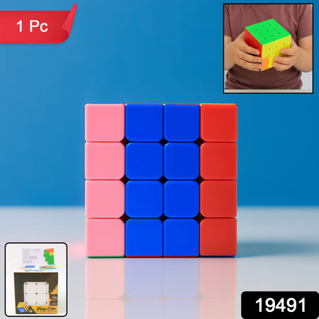 4X4 Magic Speed Cube Puzzle For Kids  Adults (1 Pc)