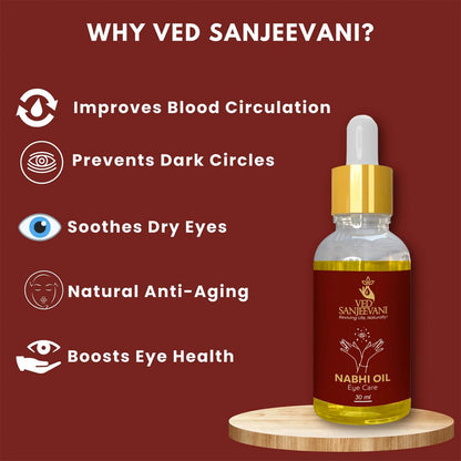 Ved Sanjeevani 100 Organic Ayurvedic Nabhi Oil For Eye Care (30Ml  1 Pc)