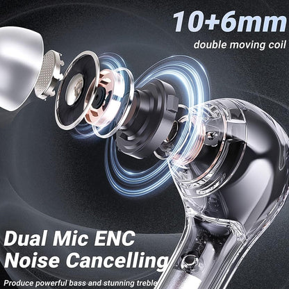 Wireless Bluetooth 5.3 In-Ear With Microphones 200Mah Battery (1 Pc)