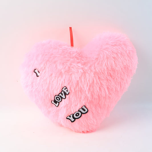 Softplush Heart Shape Cushion With I Love You (1 Pc)