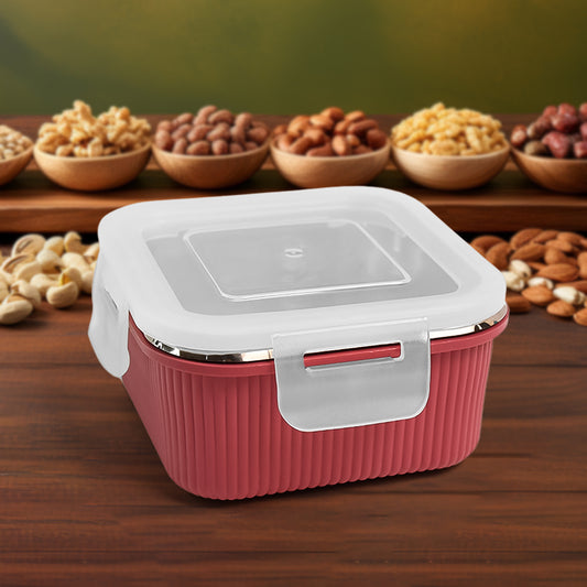 Apexvictor Square Food Storage Container (400 Ml  1 Pc)
