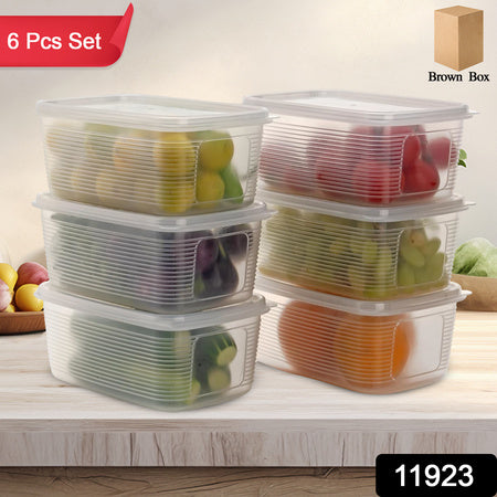 6 Pcsmultipurpose Plastic Food Storage Container Set