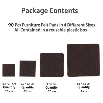 Furniture Pad Square Felt Pads Floor Protector Pad For Home  All Furniture Use