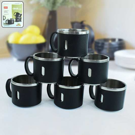 Apexstainless Steel Desk Mug (6 Pc)