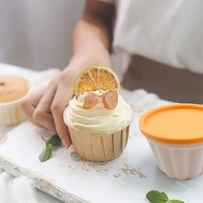 Pudding Molds Custard Mould Mould For Jelly Ice Creams Set Of 4 Cups With Lid