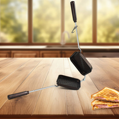 Apexheavy Gauge Aluminium Grill Sandwich Toaster