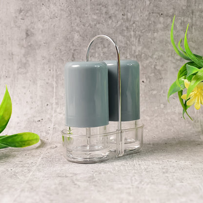Apexvictory Salt  Pepper Dispenser Set  2 Pcs Acrylic Seasoning Shaker
