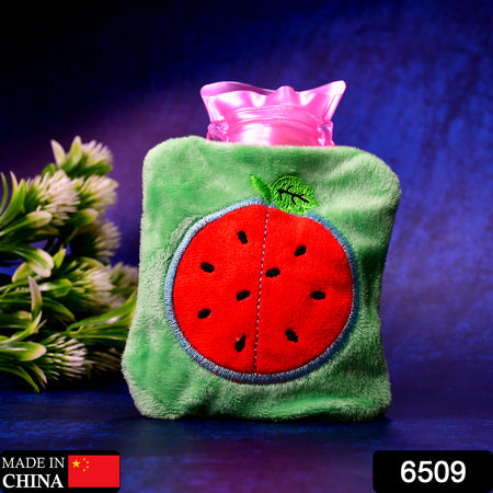 Watermelon Small Hot Water Bag With Cover For Pain Relief Neck Shoulder Pain And Hand Feet Warmer Menstrual Cramps.