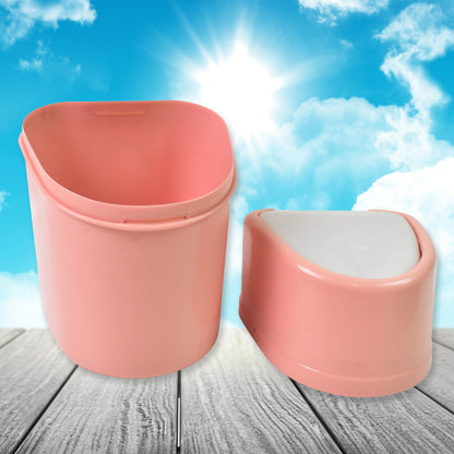 Minitrash Can Dustbin Plastic Garbage Can With Lid (1 Pc)