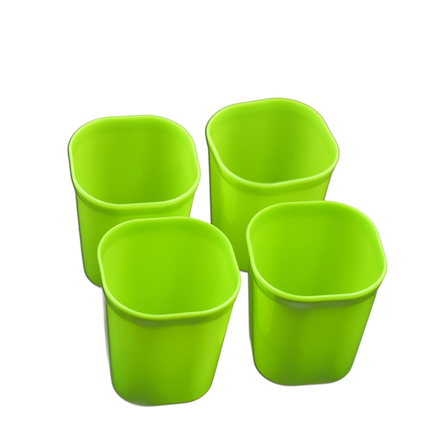 Plastic Drinking Glass Set For Drinking Milk Water Juice (Pack Of 4)