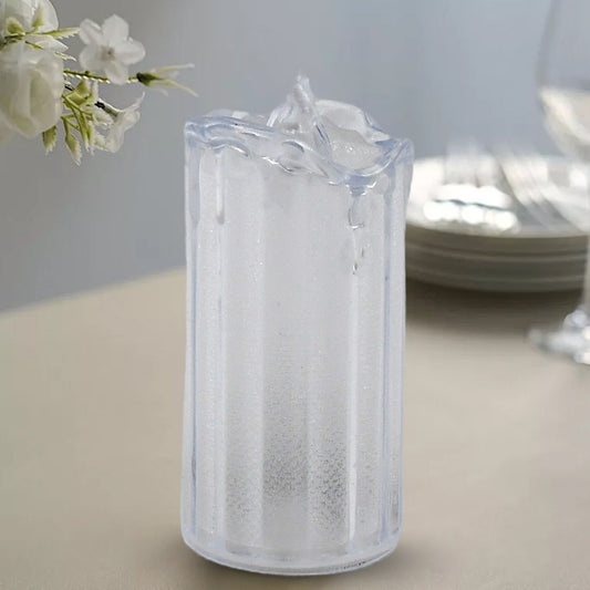 24 Pcflameless And Smokeless Decorative Melting Candles Led Tea Light Candle Flickering Electronic Candle