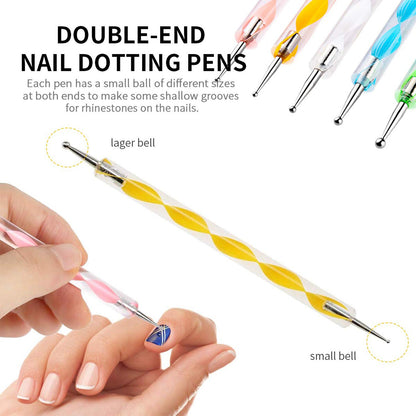 Nail Art Point Pen And Set Used By Womens And Ladies For Their Fashion Purposes.