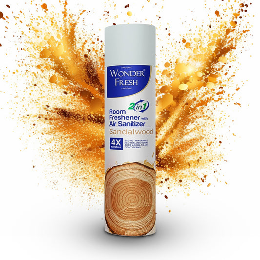 Freshair Freshener Spray Sandalwood Fragrance  Long Lasting Fragrance For Home  Office (Mix Fragrance   125 Gm)