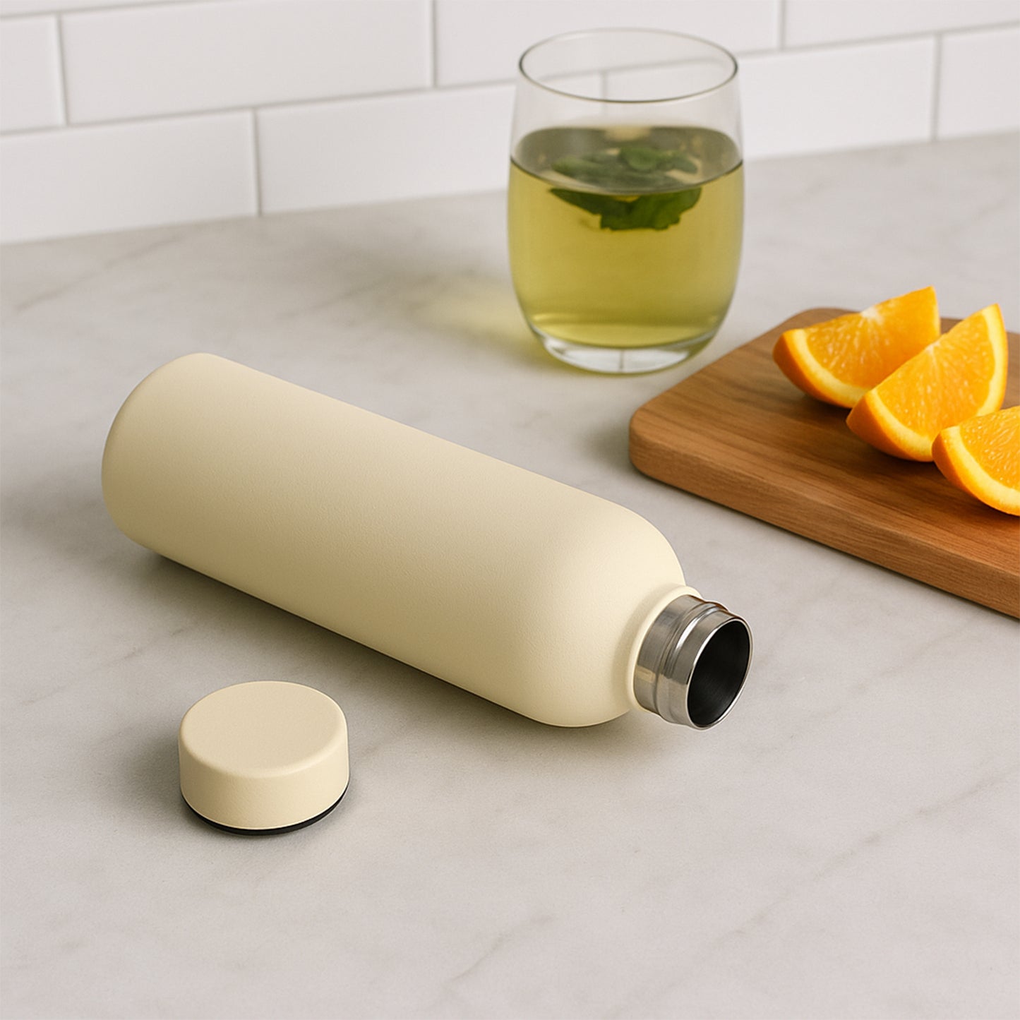 Stainless Steel Double Wall Vacuum-Insulated Drink Water Bottle (Mix Color  500 Ml Approx)
