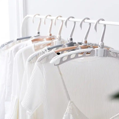 Portable Folding 360 Degree Rotating Clothes Hangers Travel Foldable  Adjustable Accessories Foldable Clothes Hangers Drying Rack For Travel (1 Pc)