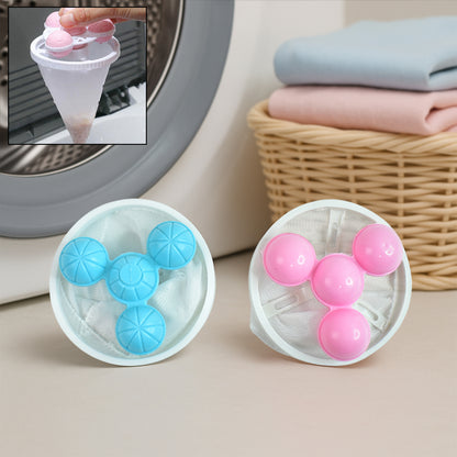Laundry Ball Floating Pet Fur Lint Hair Catcher Household Reusable Washing Machine Floating Lint Mesh Bag Hair Filter Net Pouch Washing Lint Hair Remover Net Mesh Bag Dryer (1 Pc)