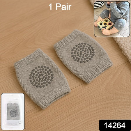 Lightgrey Toddler Wool Knit Leg Warmer (Knee Guard)
