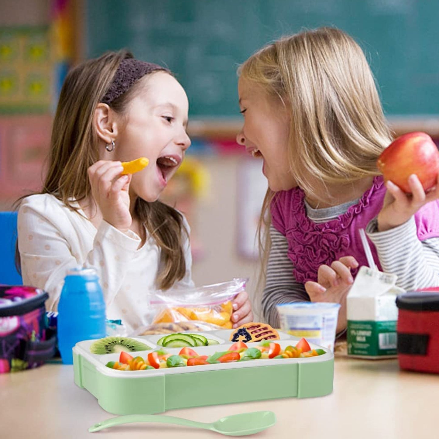 Lunch Box 4 Compartment With Leak Proof Lunch Box For School  Office Use