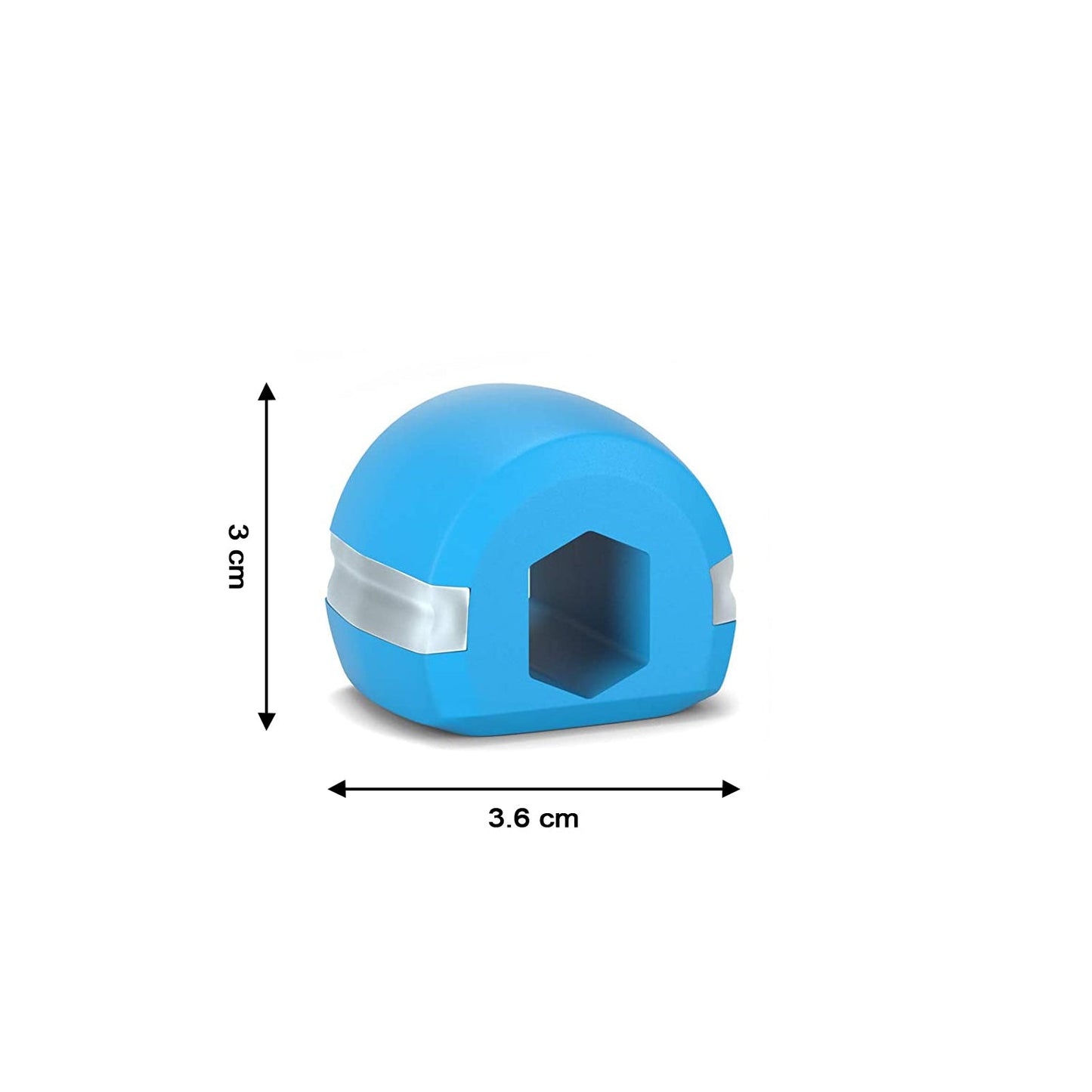 V Cn Blue Jaw Exerciser Used To Gain Sharp And Chiselled Jawline Easily And Fast.