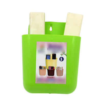 Multipurpose Wall Holder  Mobile Holder  Stationary Storage  Bathroom Accessories  Remote Holder  Makeup Brush Holder  Useful In Office Kitchen Drawing Room 2 Section Stand (1 Pc )