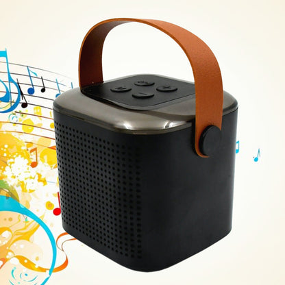 Wireless Speaker Microphone Set Rgb Light Support Memory Card Portablekaraoke Machine Perfect  For Travel Tv