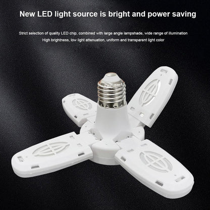 Fan Blade Led Bulb 28V Foldable Led Blade Fan Bulb ( 1 Pc )