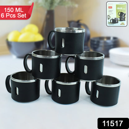 Apexstainless Steel Desk Mug (6 Pc)