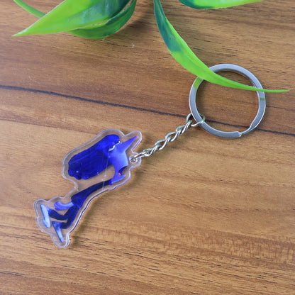 Cutecartoon Character Acrylic Keychain (1 Pc)