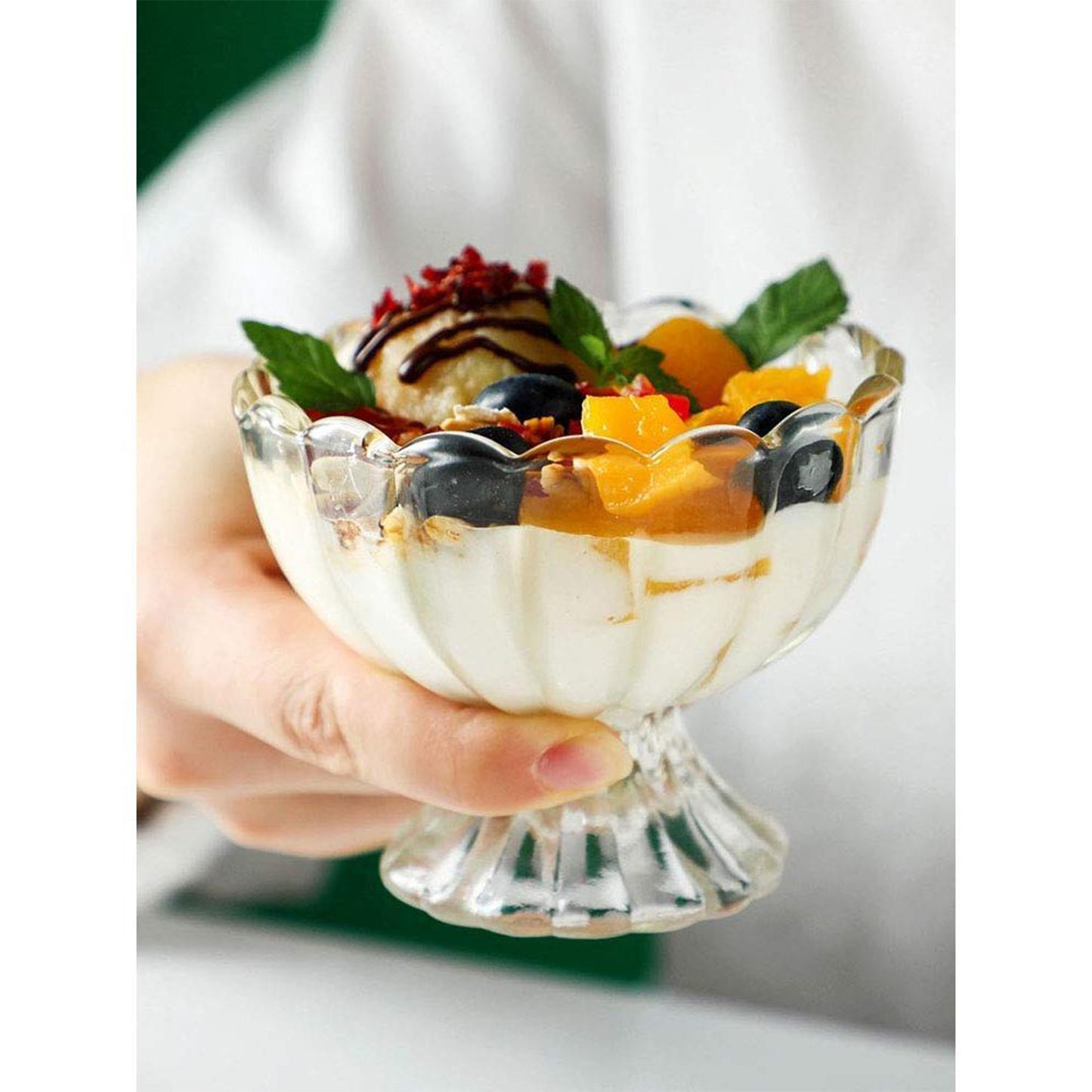 Serving Dessert Bowl Ice Cream Salad Fruit Bowl - 6Pcs Serving Dessert Bowl Ice Cream Salad Fruit Bowl - 6Pcs