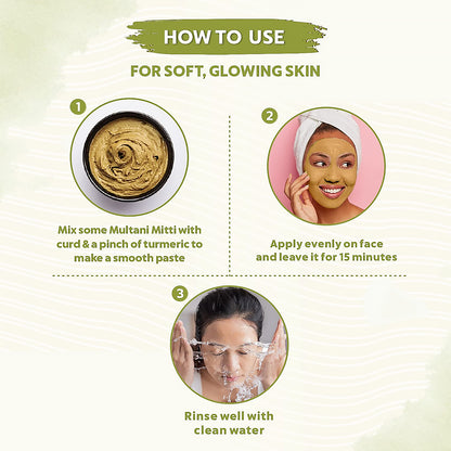 100Gram Herbal Tan Removing Multani Mitti Face Pack For Skin Care Age Group