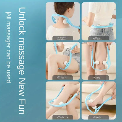 Neck Shoulder Massager 13.5X7.08In Portable Relieving The Back For Men Relieving The Waist Women