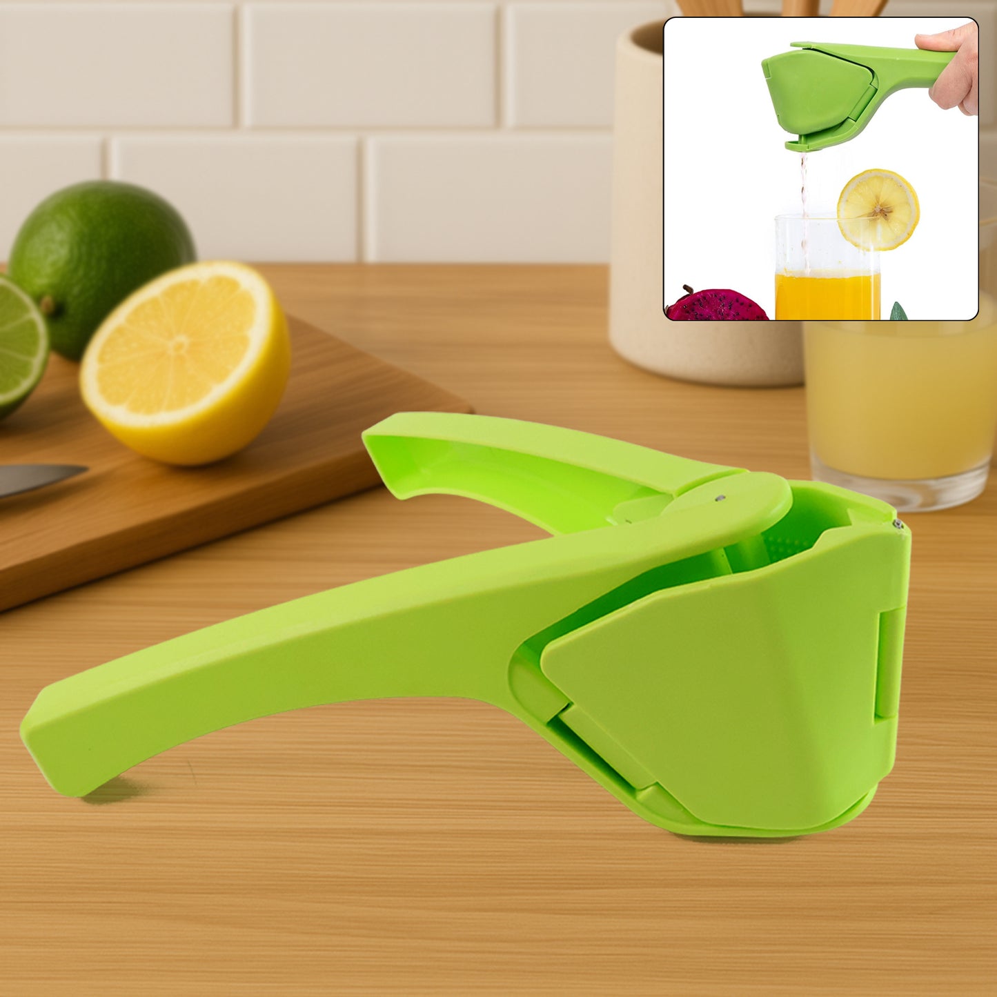 Ligerplastic Manual Handheld Lemon  Orange Squeezer Juice (1 Pc)
