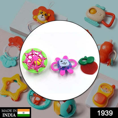 3Pc Rattles Baby Toy And Game For Kids And Babies For Playing And Enjoying Purposes.