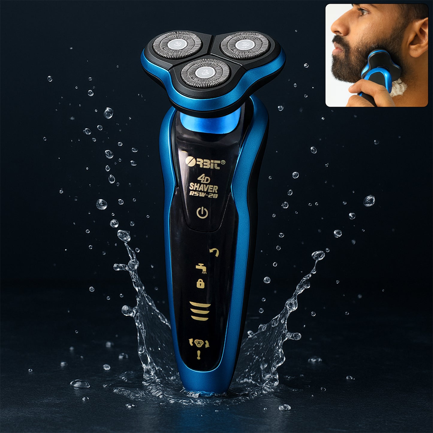 Orbit4D Rechargeable Electric Shaver (1 Pc)