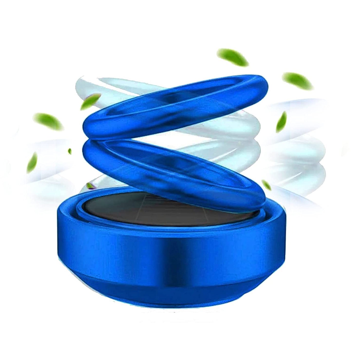 Solar Power Car Aroma Diffuser 360Double Ring Rotating Design Car Fragrance Diffuser Car Perfume Air Freshener For Dashboard Home Office