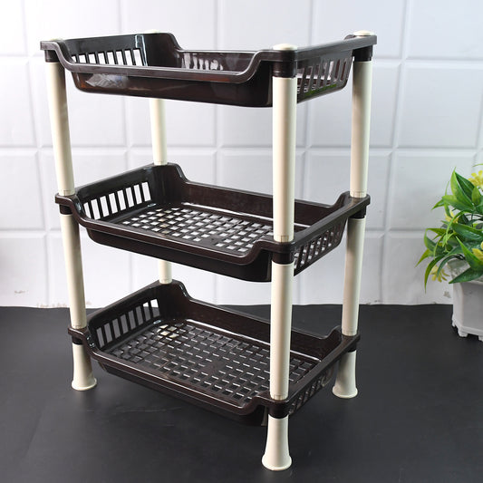 Apexsmall Multiuse Plastic Storage Rack Organizer 3-Tier