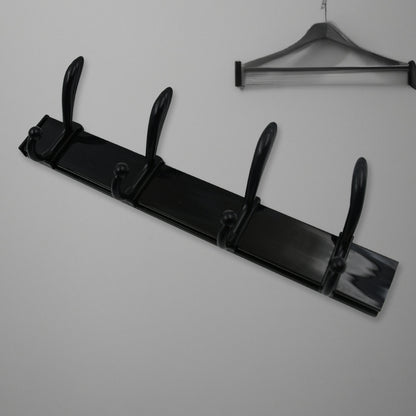 Cloth Hanger Wall Door Hooks Rail For Hanging Clothes For Hanging Hook Rack Rail Extra Long Coat Hanger Wall Mount For Clothes Jacket Hats 6 Hook With Eco-Friendly Liquid Adhesive Glue