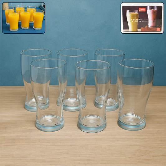 Apexvista Unbreakable Pitcher Glass Set  350 Ml (Approx)  6-Piece